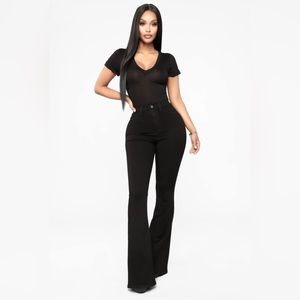 Deep In My Soul Flare Jeans - Black